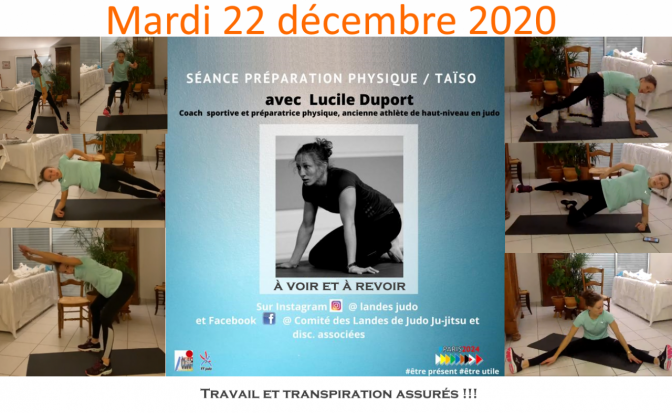 Image de l'actu '#CLJJ : Taïso à la maison par Lucile Duport - session 3'