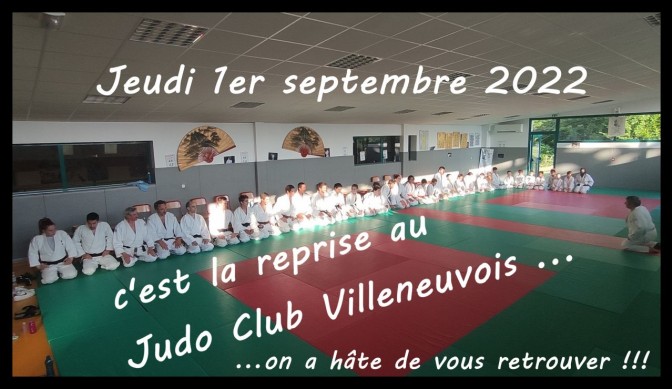 Image de l'actu 'Le 1er septembre, c'est la reprise au Judo Club Villeneuvois !!!'