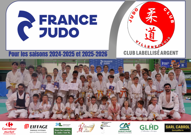 Image de l'actu 'France Judo attribue le Label BRONZE au club !'