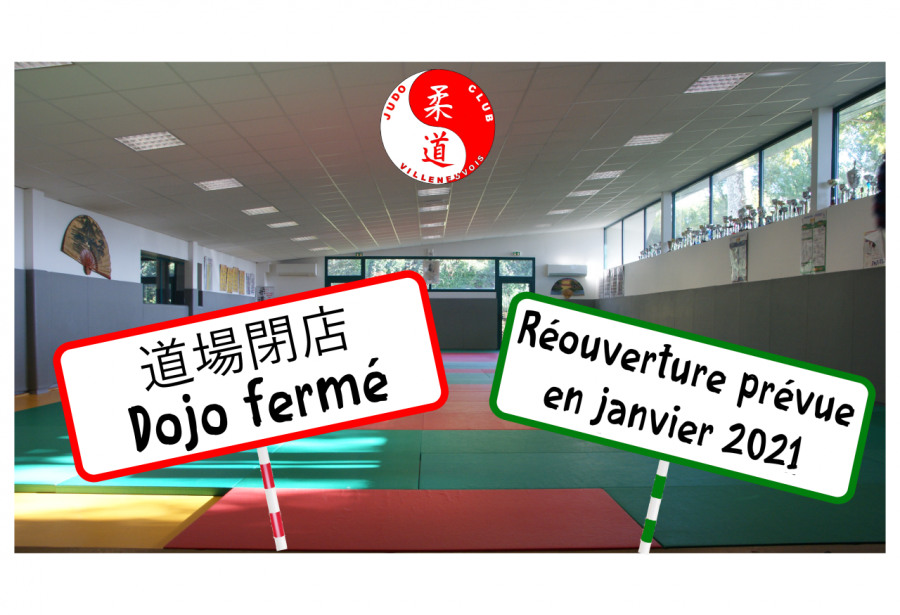 La reprise du judo ce sera...en janvier 2021