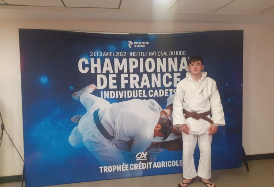 Léo au Championnat de France Cadet 1ere div