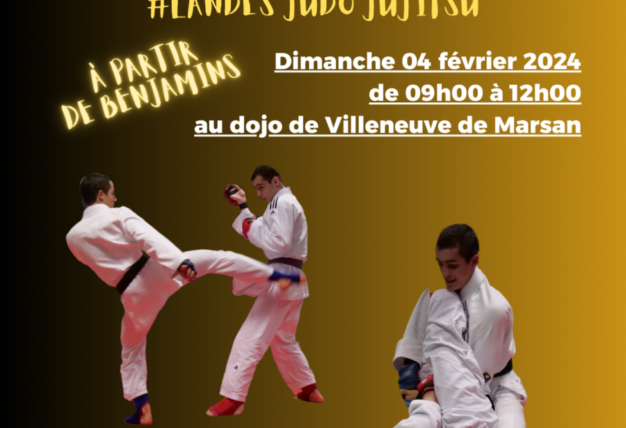 Le 04/02/2024 : stage Jujitsu à Villeneuve de Marsan !