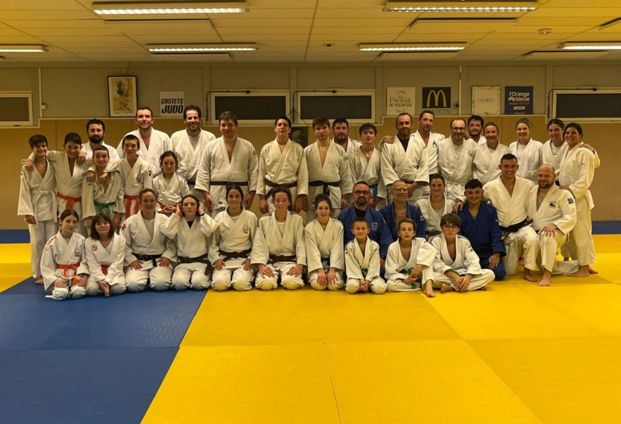 Cours commun à Us Castets Judo avec Xavier